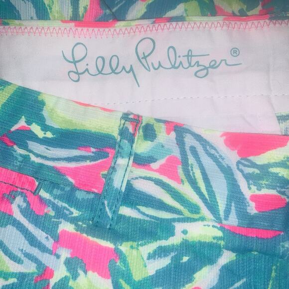 Lilly Pulitzer Mens 36 Beaumont Shorts Pink Sunset Guac and Roll Beach - Picture 6 of 8